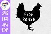 Free Range Chicken SVG - Farming SVG - Children's SVG